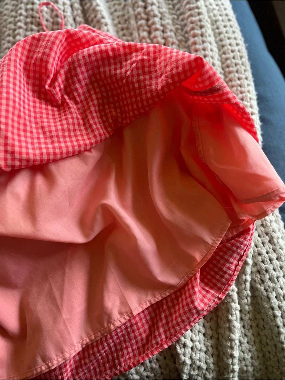 NWT Henly Hot Pink Gingham Midi Dress - Picture 7 of 8